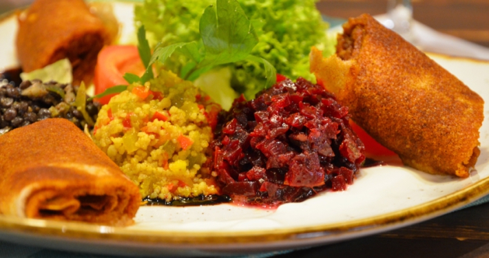 Eritreischer Vorspeisenteller - Eritreisches Restaurant Frankfurt
